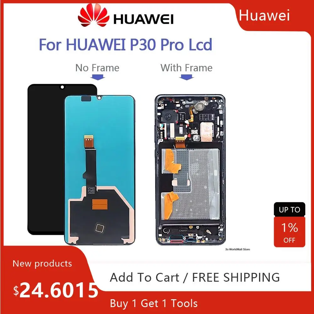 Display lcd originale per Huawei P30 PRO LCD P30Pro schermo LCD schermo LCD Touch Digitizer Assembly VOG-L29