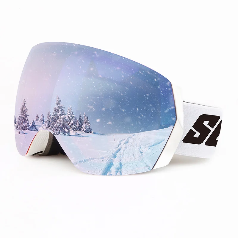 

Новые лыжные очки с двойными линзами незапотевающие взрослые очки для сноуборда катания на лыжах женские мужские очки для снега
