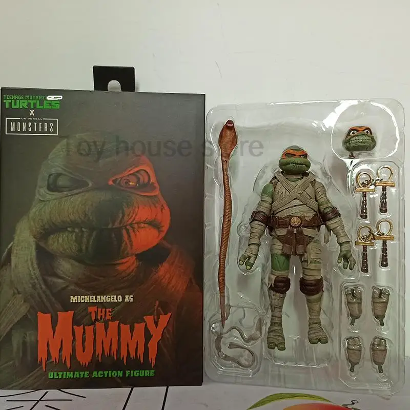 

Оригинальная Neca, Мамия, черепахи Микеланджело, классический фильм, змея, модель, игрушка для рождественского подарка