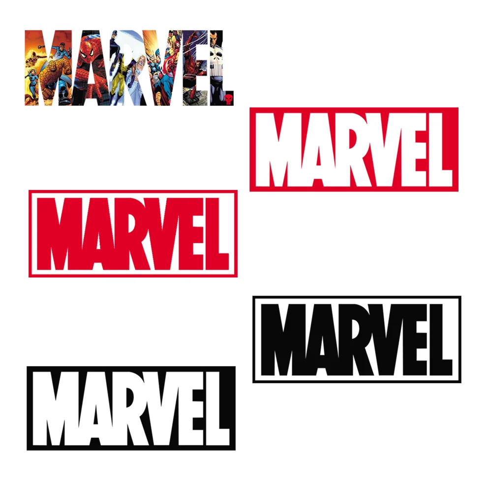 Disney Marvel LOGO Stickers Appliques Iron-on Transfers For Clothing Custom Thermoadhesive Patches Cheap Things Free Shipping