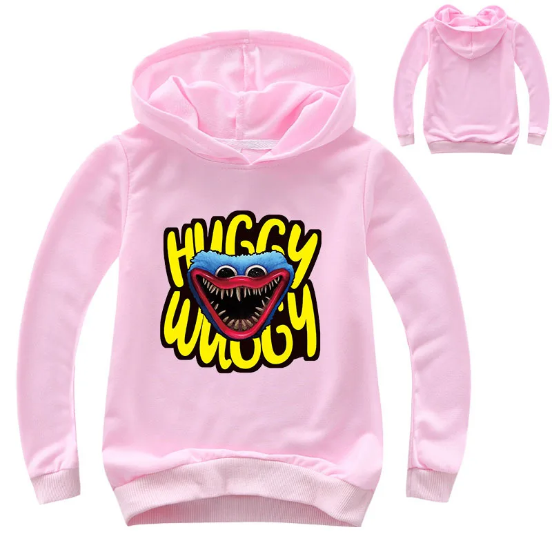 

2022 Spring Kids Poppy Playtime Hoodie Baby Boys Fashion Huggy Wuggy Sweatshirt Girls Horror Clothes Children Long Sleeve Coats