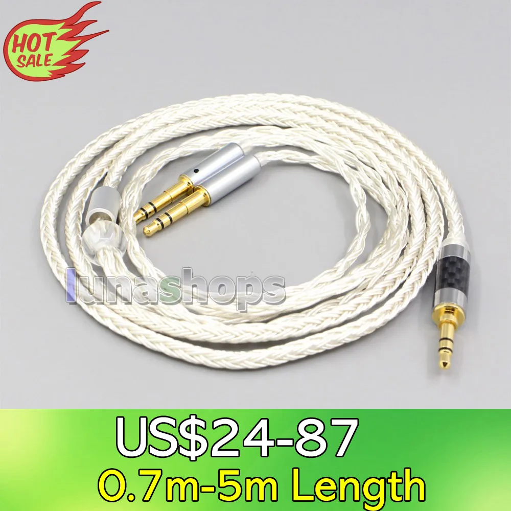 

LN007043 16 Core OCC Silver Plated Headphone Cable 7mm High Step For HarmonicDyne Zeus hifiman HE5XX