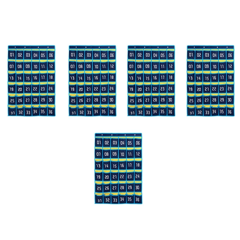 

5X 36 пронумерованных карманов, подвесная сумка для сотового телефона, подвесной органайзер для держателей калькулятор