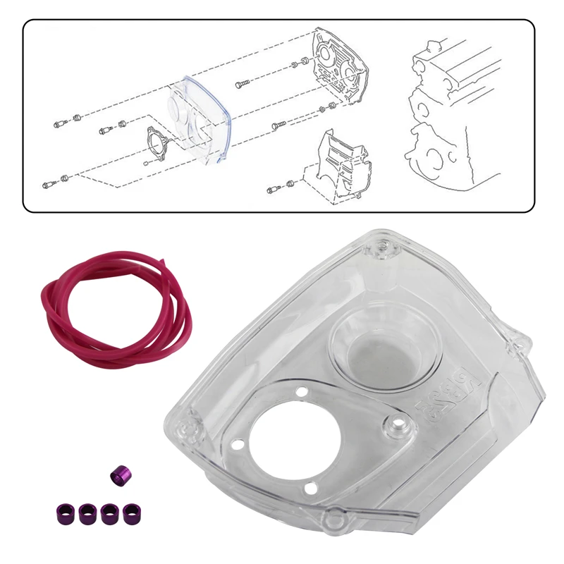 

Clear Cam Pulley Gear Timing Belt Cover Fits for Nissan Skyline R32 R33 RB25DET 1989-1998