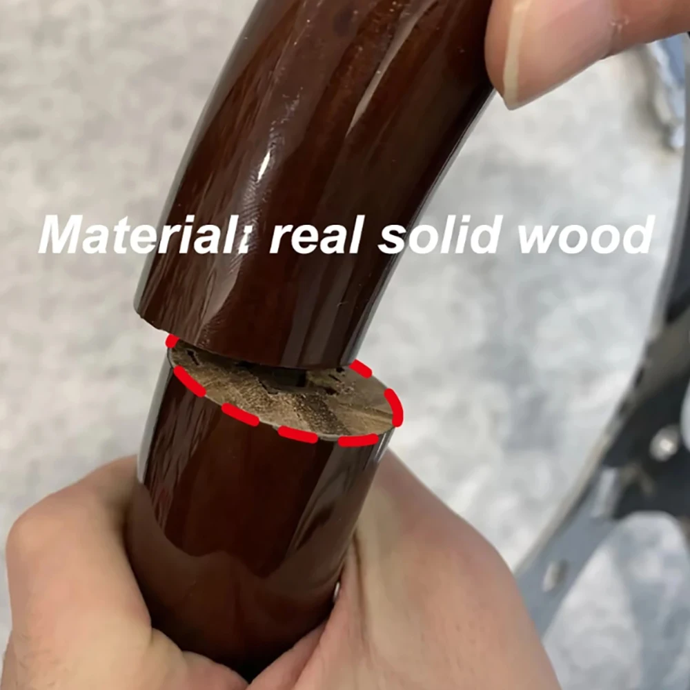 Автомобильный мини-руль из массива дерева диаметром 290 мм кронштейн серебра