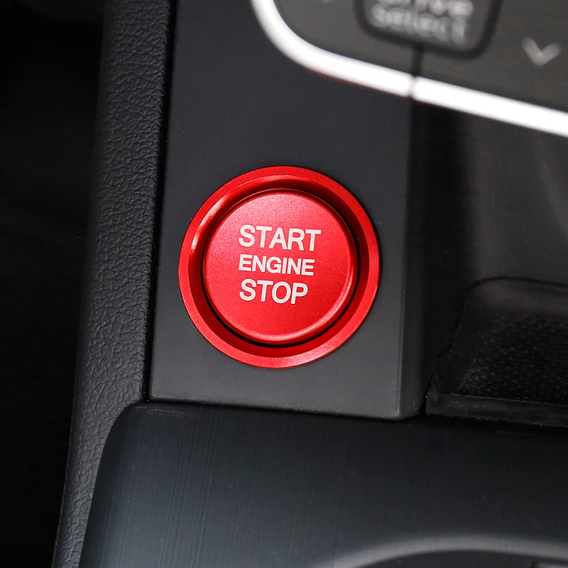 

Car Aluminum Alloy Engine Start Stop Button Ring Cover Trim For Audi A4 B9 A5 2017 2018 A6 A7 C7 Q5 8R 2011 2012 2013 - 2017