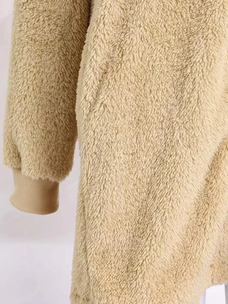 Женская плюшевая куртка из искусственного меха