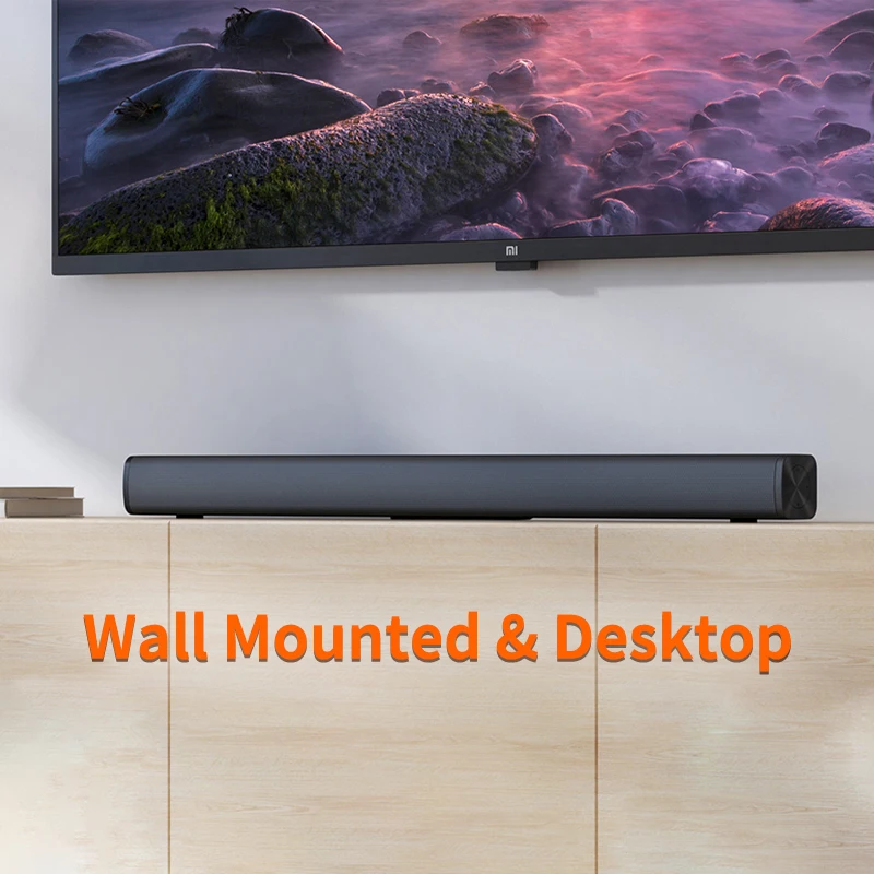 ТВ-колонка Xiaomi Redmi полнодиапазонный настенный черный матовый канал S/PDIF AUX BT5.0