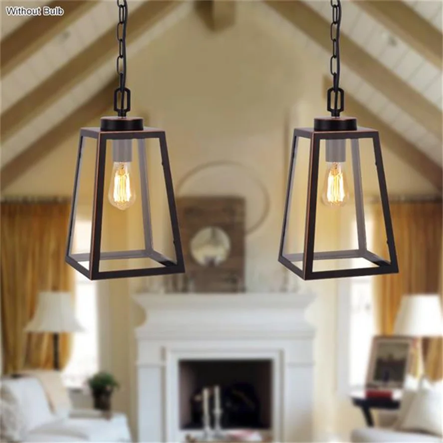 

Pendant Light Bedroom Chandelier Lamp Large Modern Outdoor Hanging Porch Light with Chain Exterior Lustre Indoor Lighting