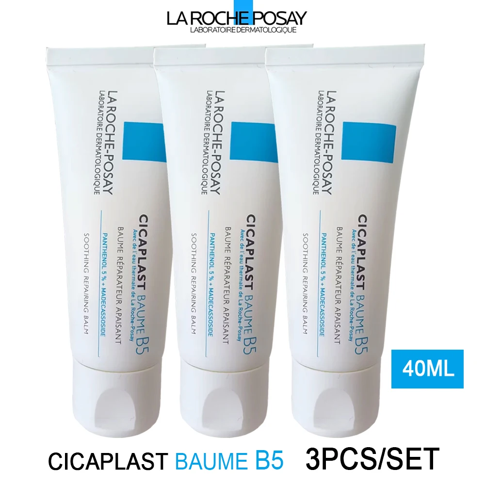 

3PCS La Roche Posay B5 Repair Facial Cream Soothing Sensitive Skin Centella Asiatica Moisture Cream Repair Redness Dryness Skin