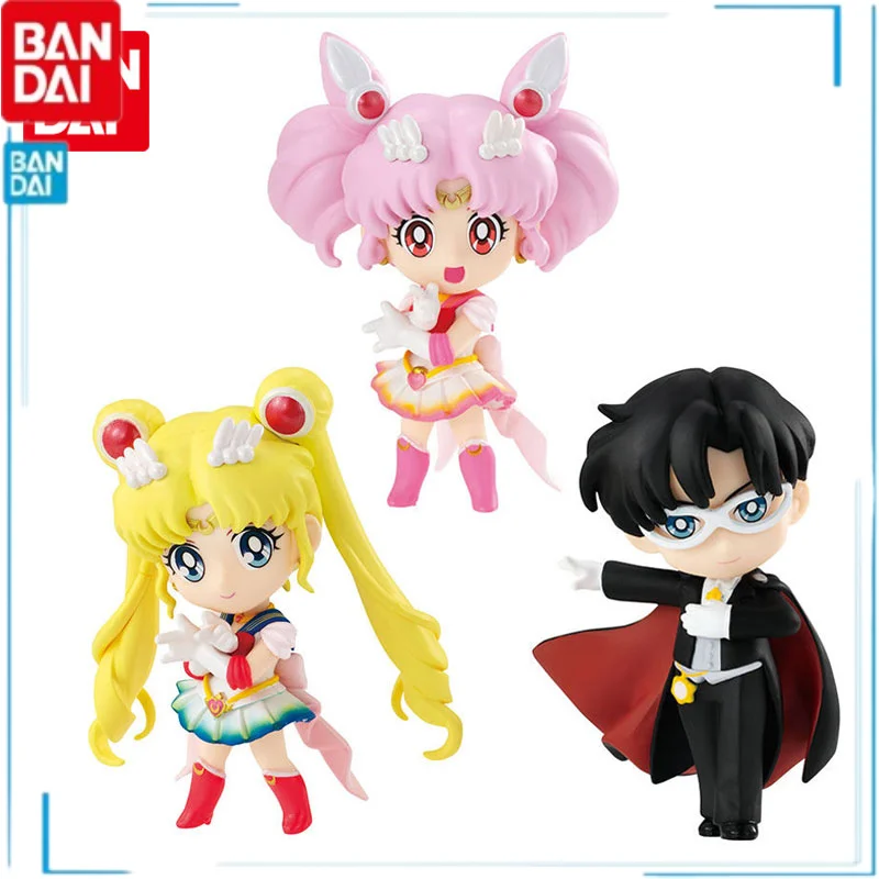 

Bandai Gamamon Asli Sailor Moon Eternal Chibiusa Chiba Mamoru Anime Mainan Action Figure Christmas Gift