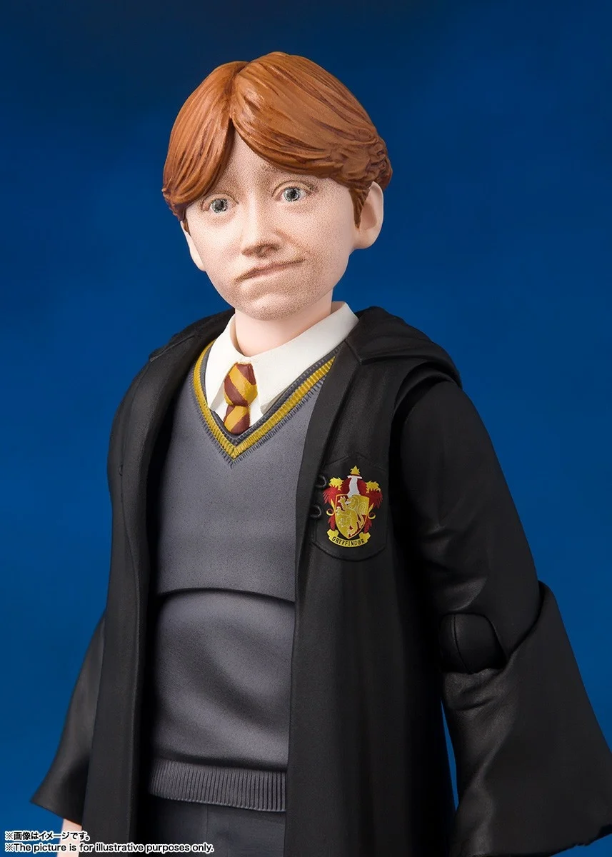 Фото Коллекционная фигурка Bandai SHF Гарри Поттер и Рон Уизли из «Философского камня», аниме-фигурка, игрушка, предмет коллекционирования, декор и подарки для детей №4