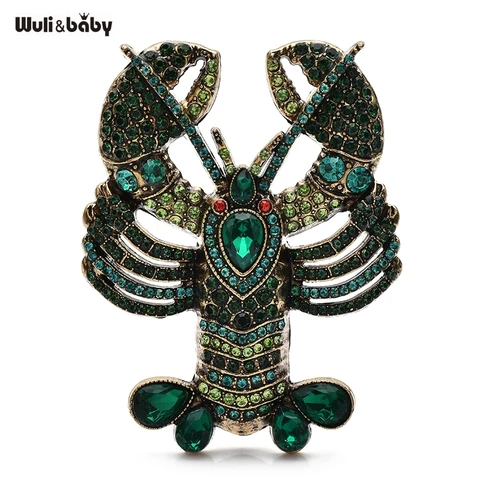 Wuli&baby винтажные броши-лобстеры