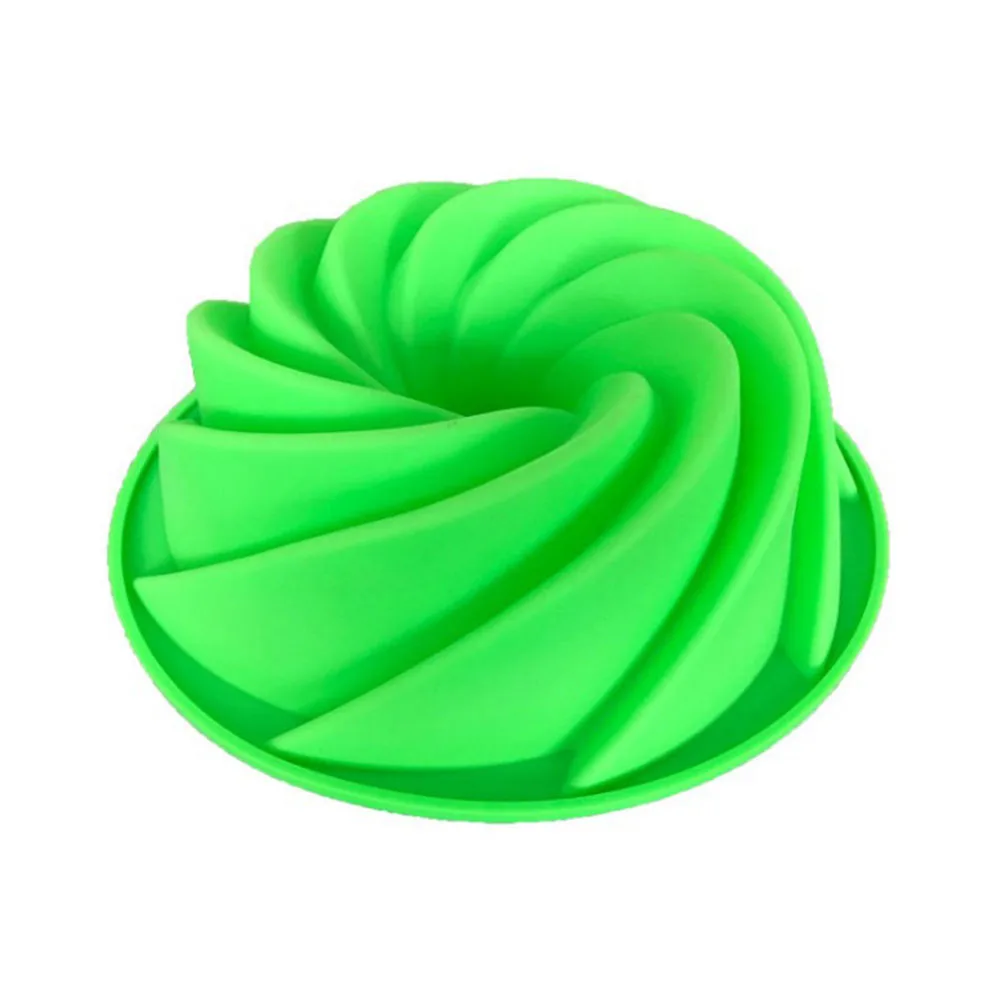 Новинка большая круглая силиконовая форма для выпечки торта хлеба многоразовая