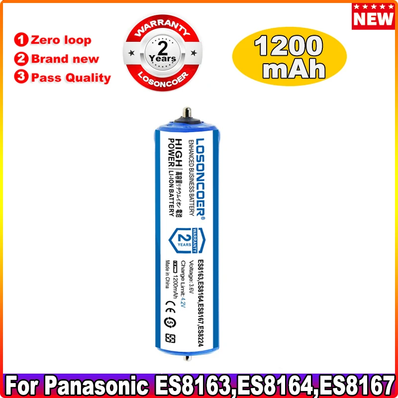 1200mAh Battery For Panasonic Massager EH-HE93 EH-HE94 EH-HM95 EH-HM75 Es8086 Epilator ES2067 ES2064 ES2065 ES-WD93 ES-WD88