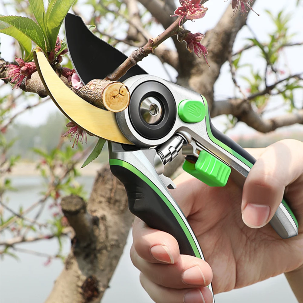 

High Quality Pruning Shears Sharp Labor-Saving Hand Pruner Adjustable Garden Scissors with Safety Lock Fruit Branch Clipper Trim