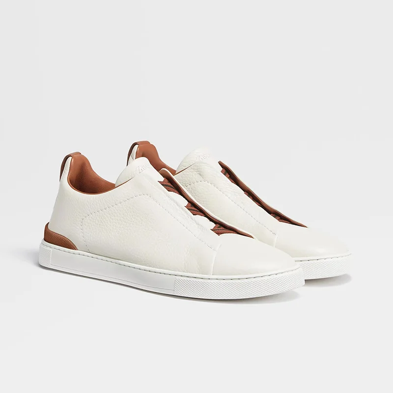 

Spring and Autumn New Genuine Leather Top Quality Comfortable Flat Bottom Pullover with Lace Up Versatile Men's Casual Shoes