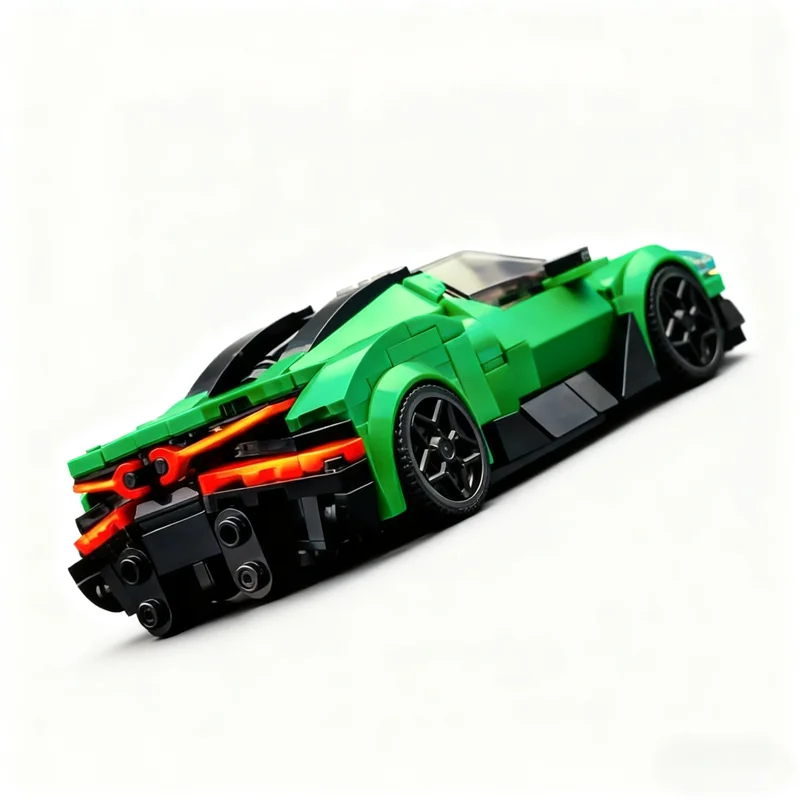 Фото 375 шт. MOC Bugatti Brouillard City Champions супер модель автомобиля строительные блоки архитектура Рождественский подарок креативные игрушки образование №3