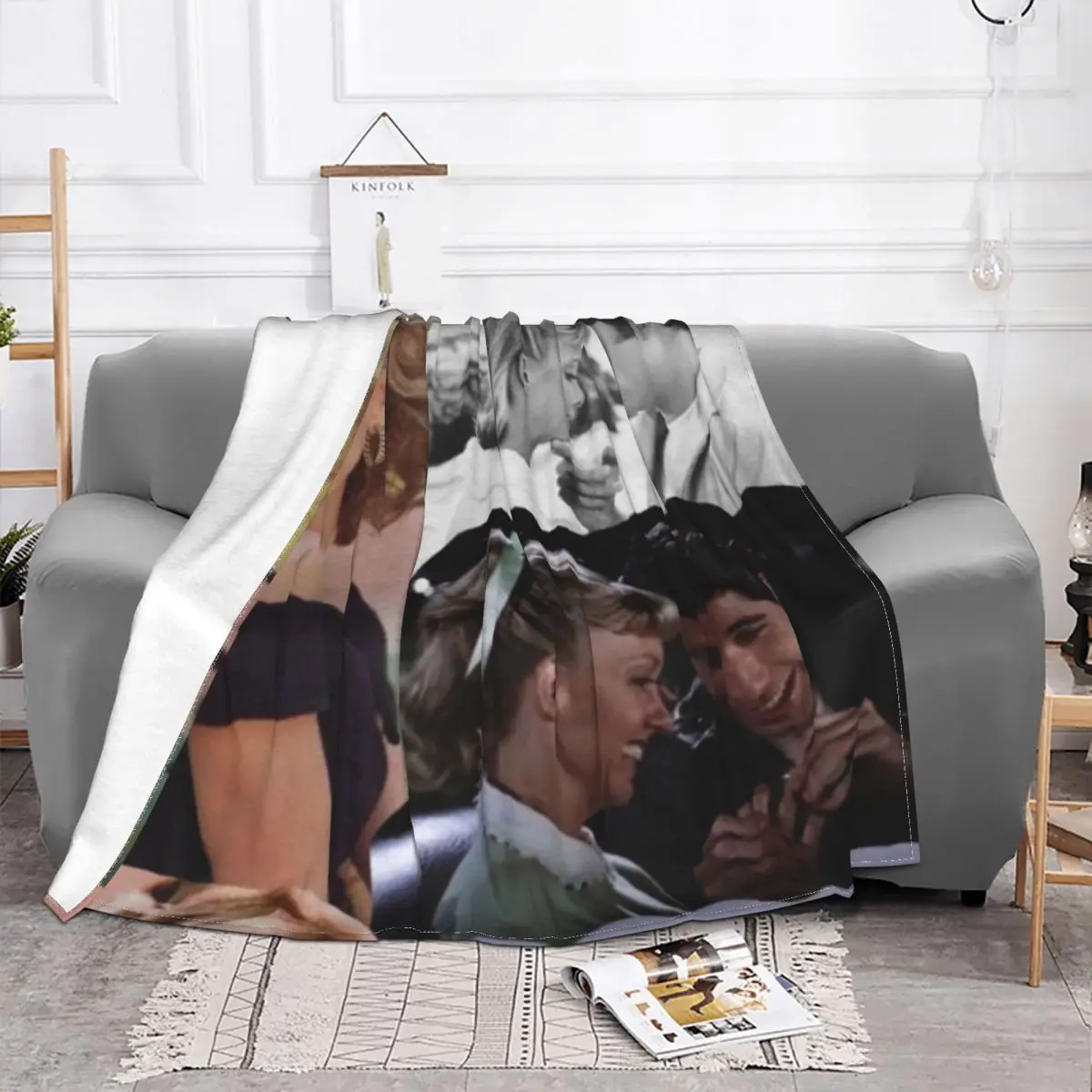 Одеяло шерстяное теплое для дома 80-70 лет