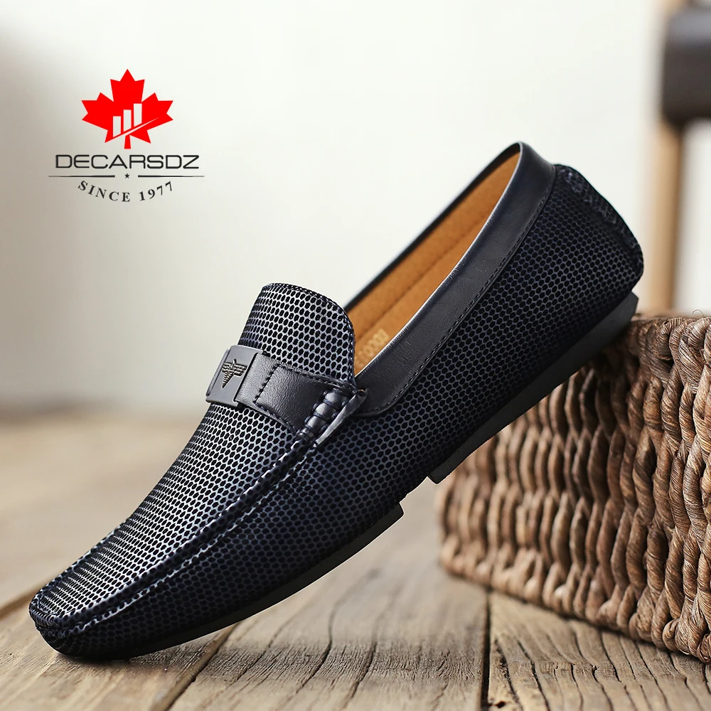 

Men Shoes 2021 Spring Autumn Fashion Loafers Shoes Men Classic Brand High Quality Leather Comfy Drive Boat Shoes