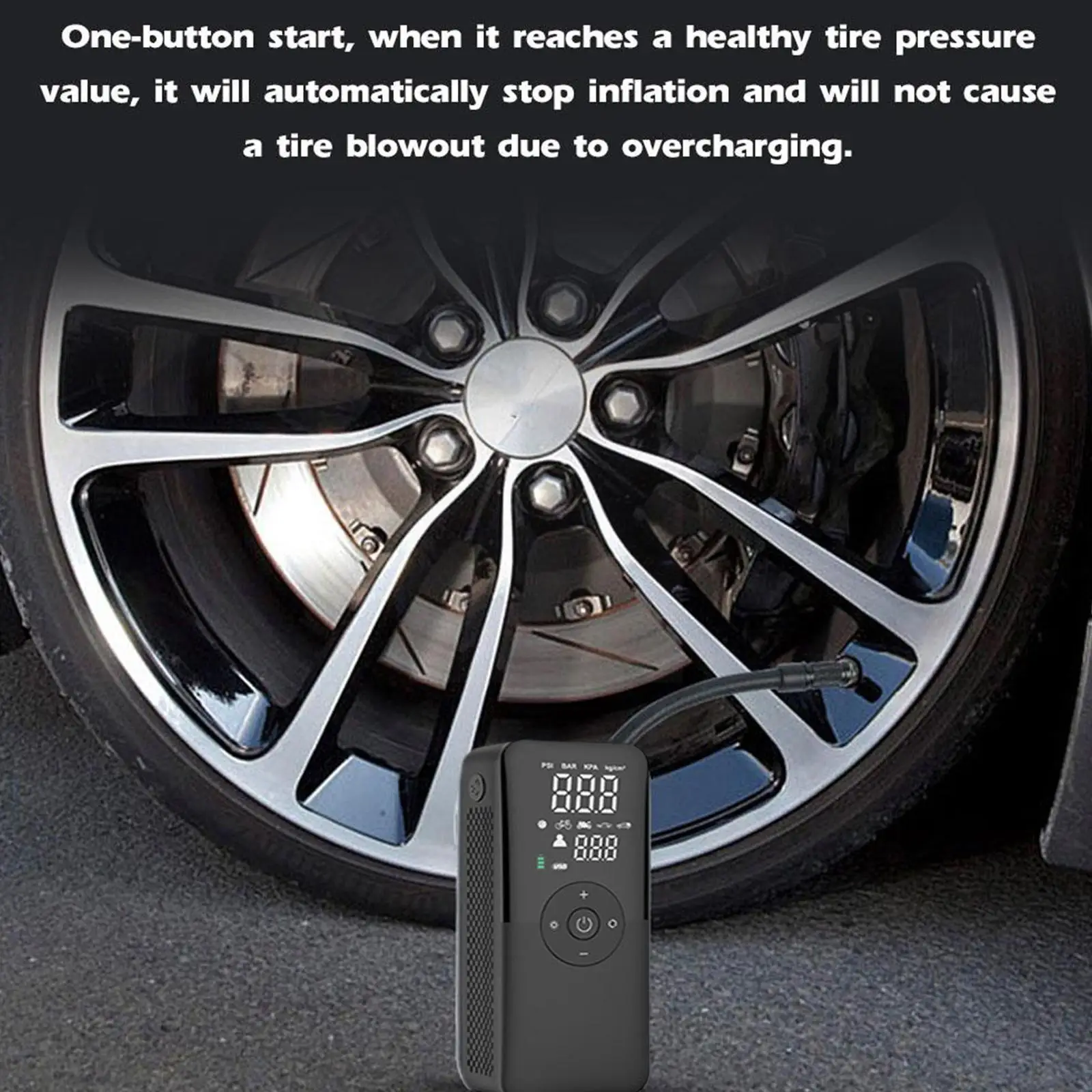 

Air Compressor Wireless Air Pump For Car Portable Tyre Inflator Electric Motorcycle Pump Air Compressor For Car Motorcycles B9a8