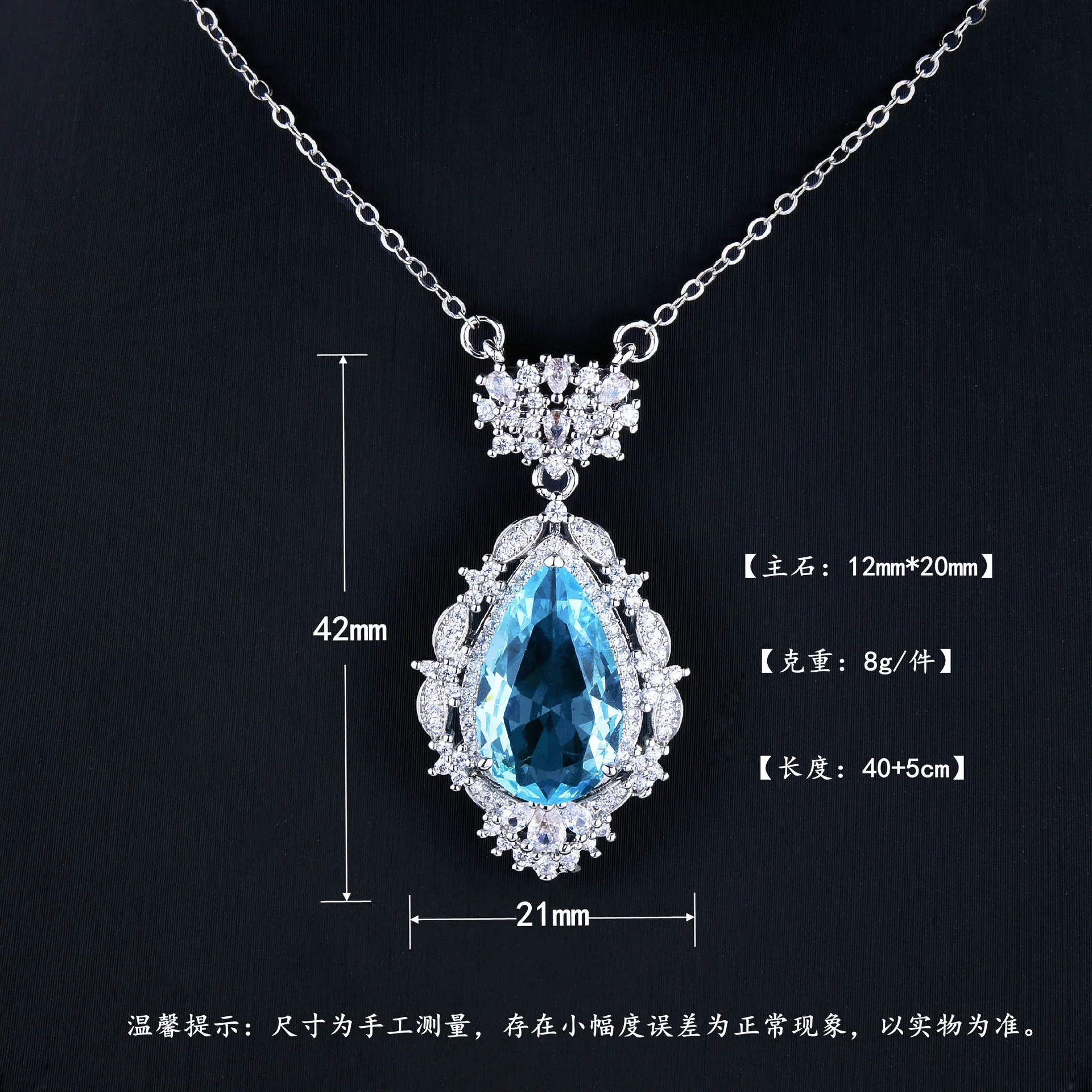 

100% 925 Sterling Silver Blue Sapphire Necklace Pendant Females Collares Mujer Naszyjnik Origin Sapphire Gemstone Jewelry Women