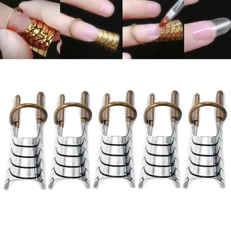 

Многоразовые УФ-акриловые направляющие для наращивания ногтей ELECOOLNail Art формы набор наконечников Профессиональный Гель-лак расширенное кольцо