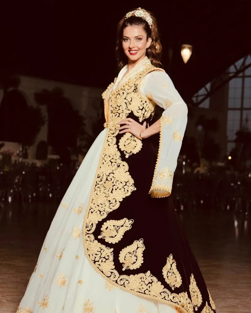 

Традиционные албанские платья Caftan, платья для выпускного вечера с бордовым пиджаком, коллекция 2023 года, вечернее платье с золотыми кружевам...