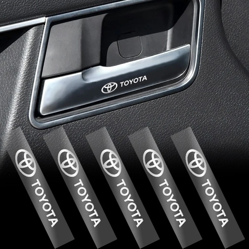 

10pcs UV Auto Car Logo Stickers Emblem Decals Accessories for Toyota Camry Corolla RAV4 Highlander FJ Cruiser Land Yaris Decor