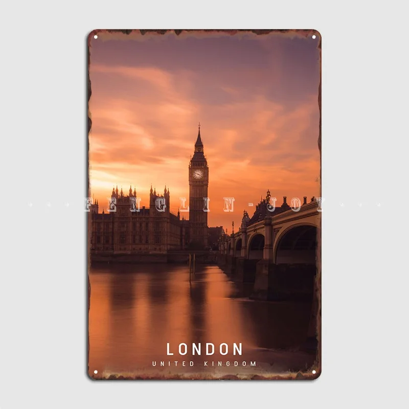 

Лондонский металлический знак таблички печать кинотеатр гостиная стена оловянные плакаты
