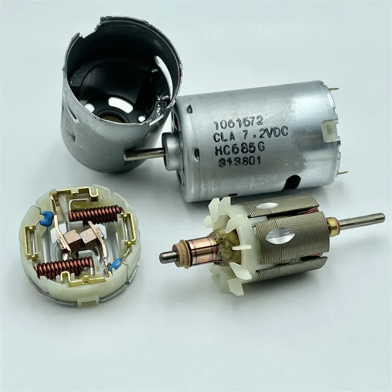 1PC JOHNSON RS-545 Carbon Brush Motor DC 7.4V 23500RPM High Speed with Cooling Fan Large Torque for Electric Hand Drill Blower |