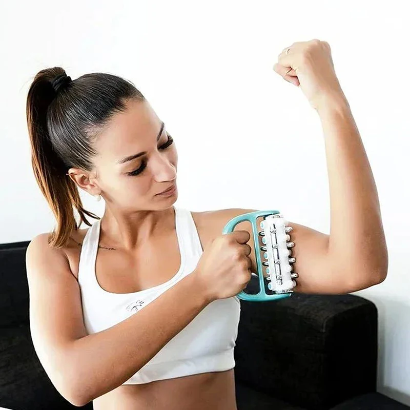 Гальванический роликовый массажер портативный ручной антиоблегченный