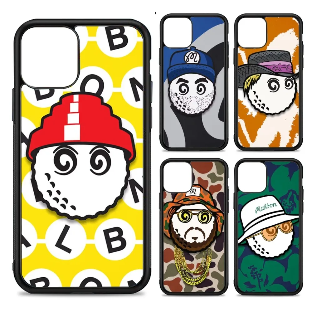 Golf Style Design-M-Malbons Phone Case Silicone PC+TPU For IPhone 11 12 13 14 15 16 Plus Pro Max Cover