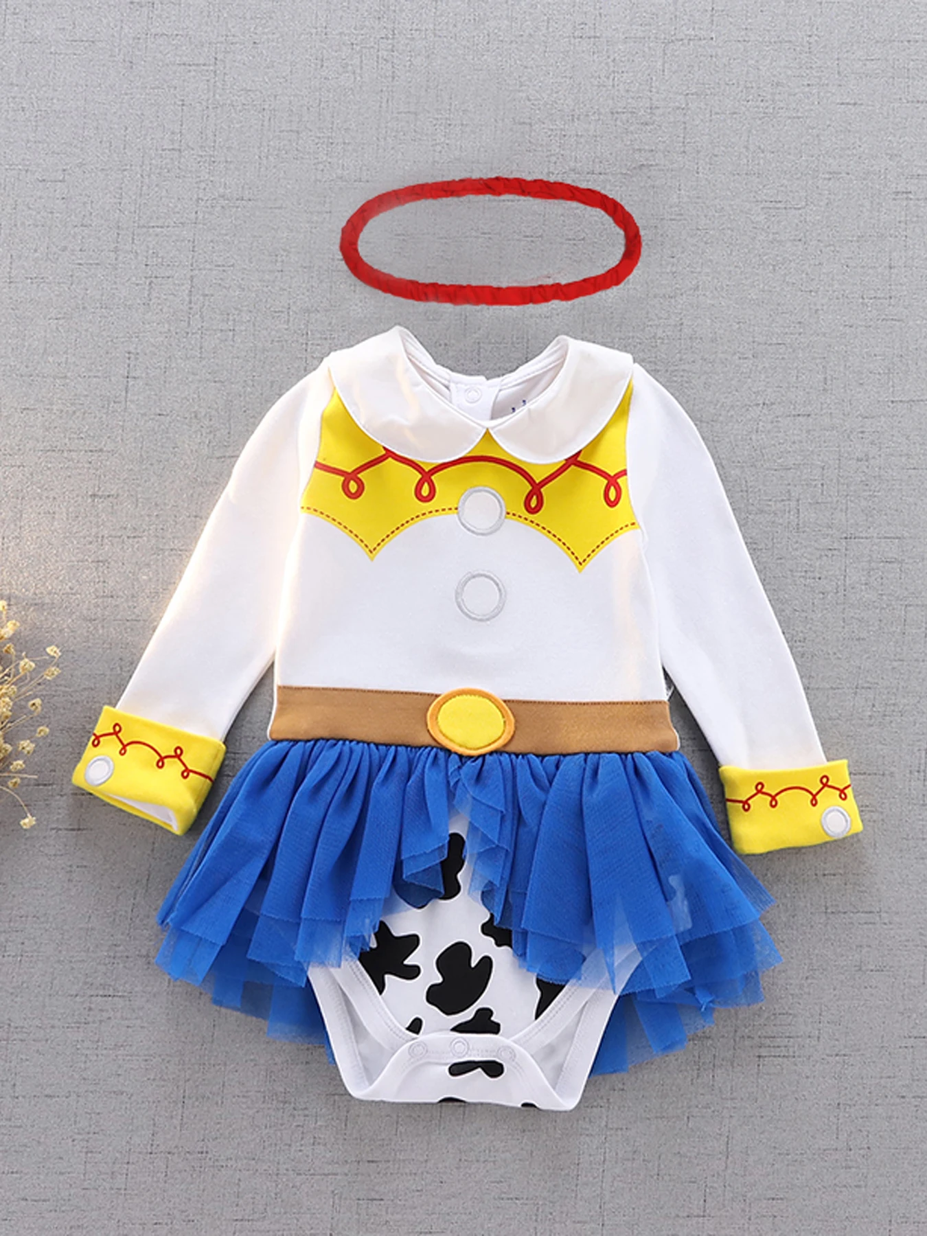 Детский хлопковый комбинезон с длинным рукавом на Возраст 3-18 месяцев