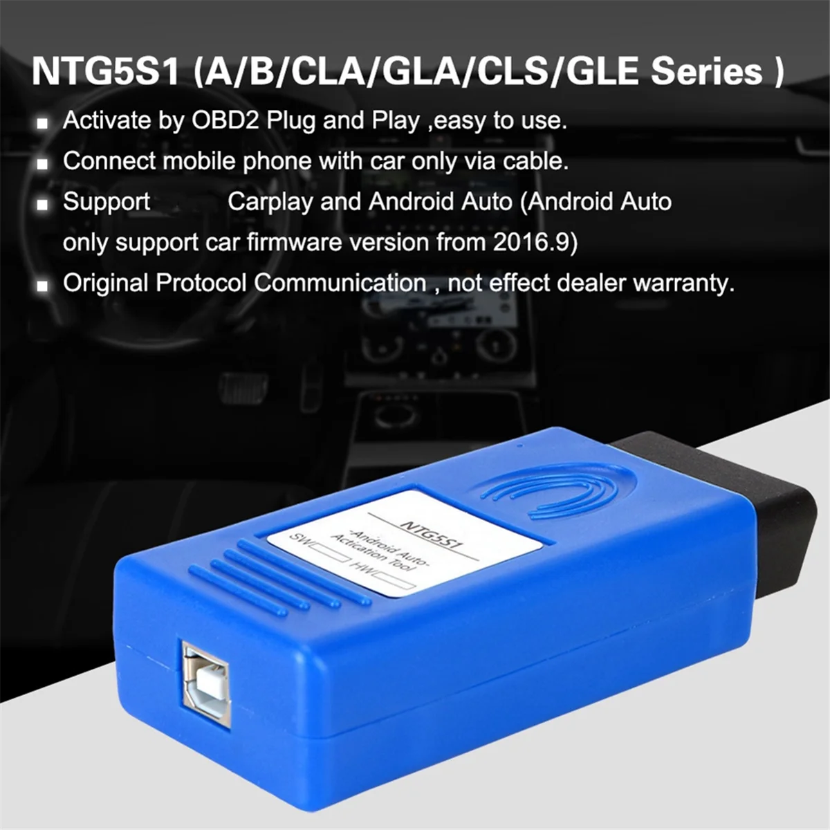 Для Mercedes Benz NTG5 S1 автомобиль OBD2 активатор Carplay активация NTG5S1 диагностический