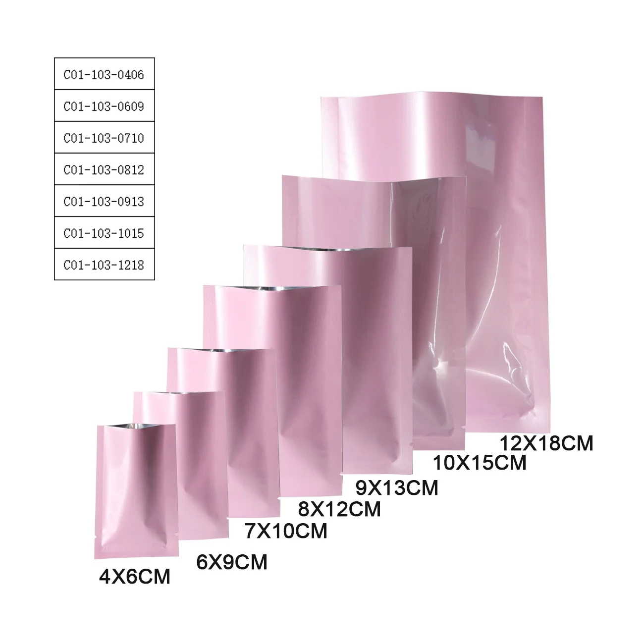 100 шт. герметичный майларовый мешок с открытым верхом плоская упаковка для
