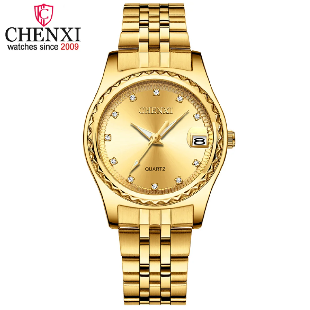 CHENXI Luxury New Women Calendar Watch Fashion Waterproof Analog Quartz Wrist Watch Dress Ladies Watches Gift for Girls Wife