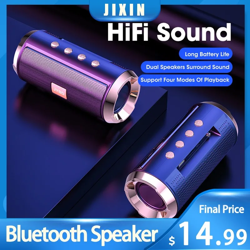 

9D Shocking Sound Portable Bluetooth Speaker Waterproof Outdoor Bass Column Computer Sound Box Radio USB Home Theater Speaker