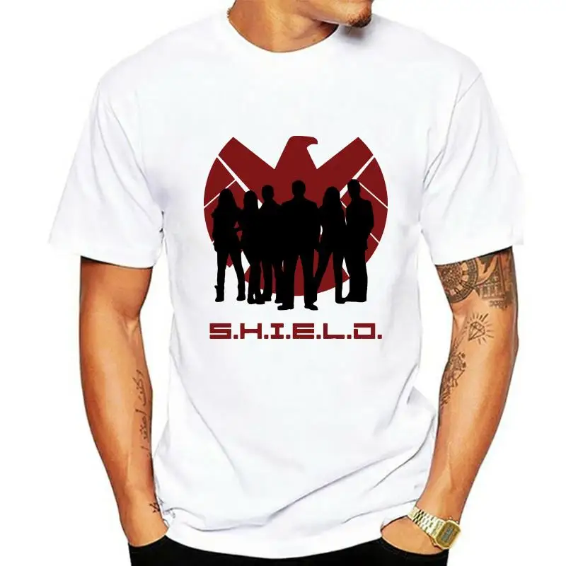 USA S.H.I.E.L.D Футболка с принтом теней и щитка женские топы футболки летняя футболка