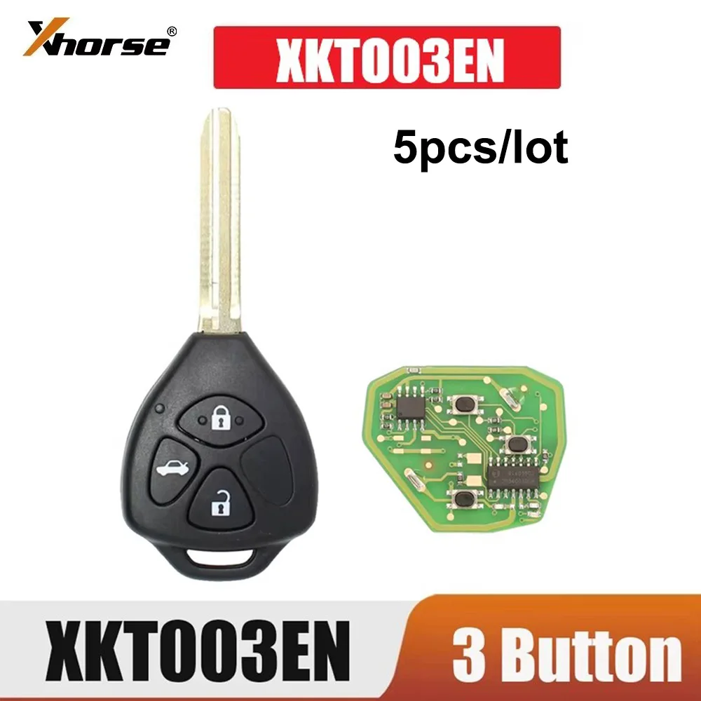 Фото 5 шт./лот Xhorse XKTO03EN Универсальный проводной дистанционный ключ VVDI, автомобильный дистанционный ключ для Toyota VVDI2, инструмент VVDI №1