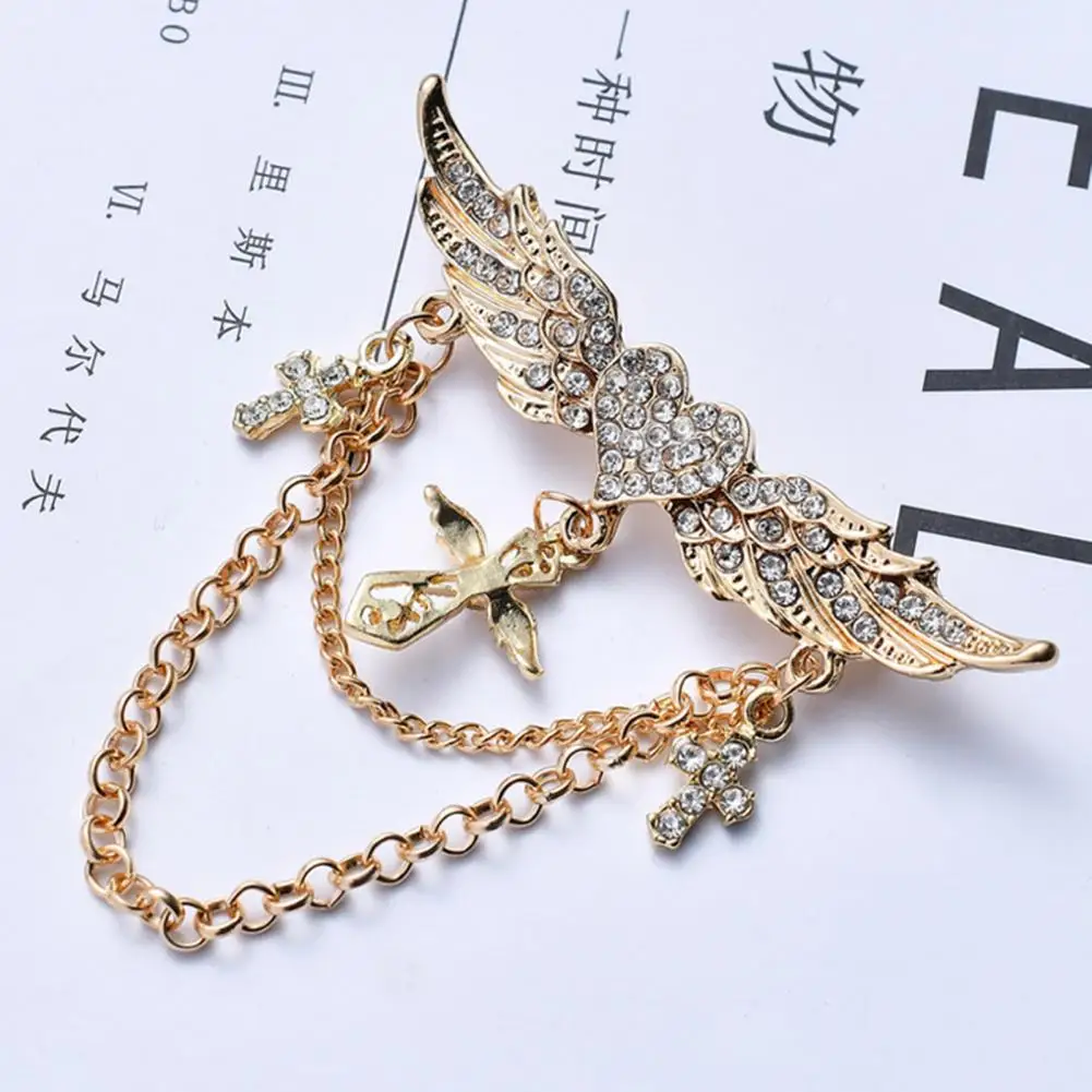 Брошь стильная Винтажная брошь в форме сердца с изящным ярким блеском - купить по