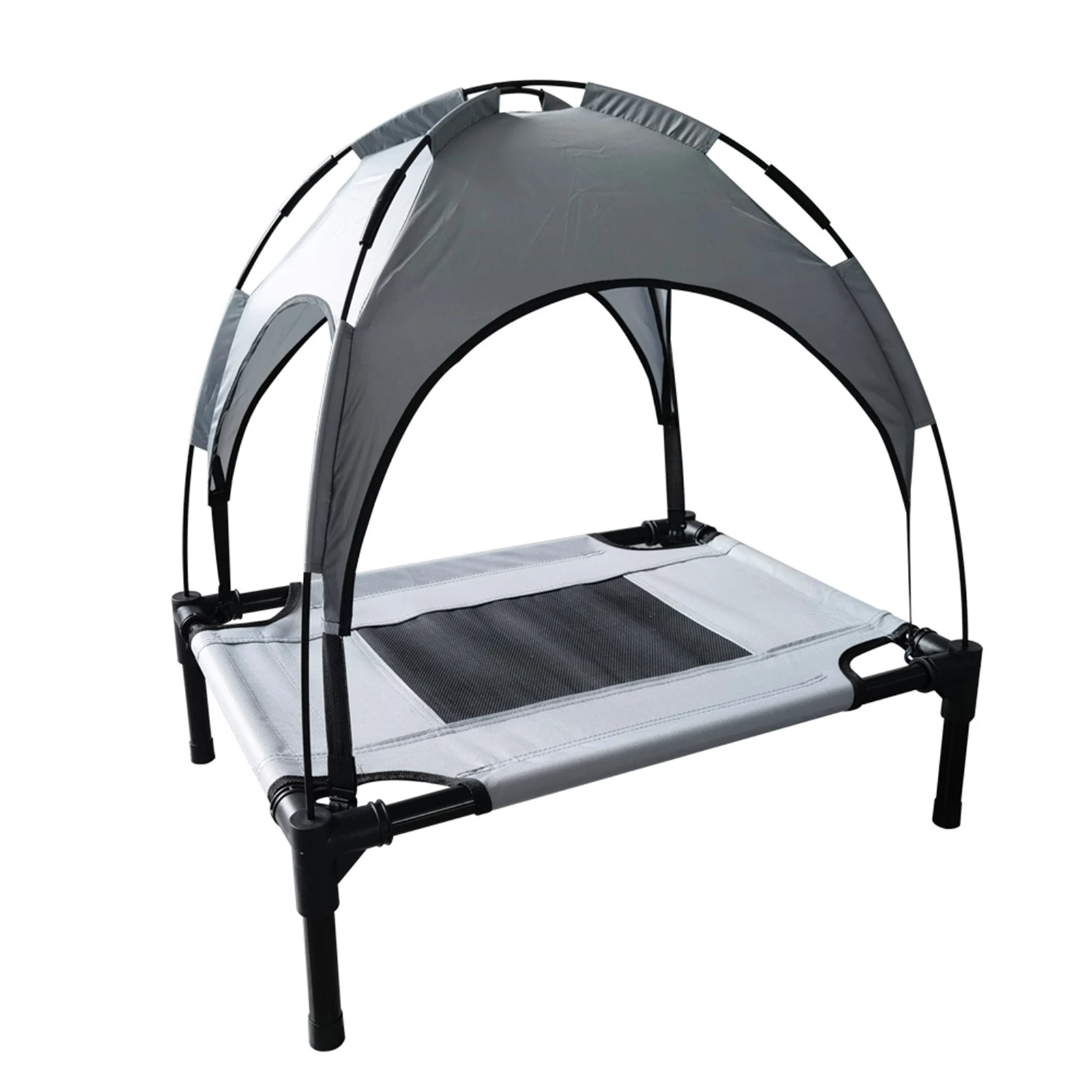 

Elevated Dog Bed Raised Dog Bed With Canopy Oxford Fabric Detachable Travel Dog Bed Cooling With Storage Bag