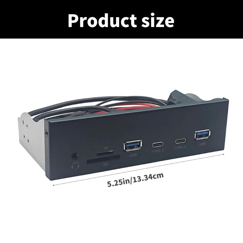 5,25 дюйма USB3.2 Gen1 Передняя панель с слотами карт памяти и двойным портом USB3.0 896c (art.: 3920cccc42cc1) - 3920cccc42cc1