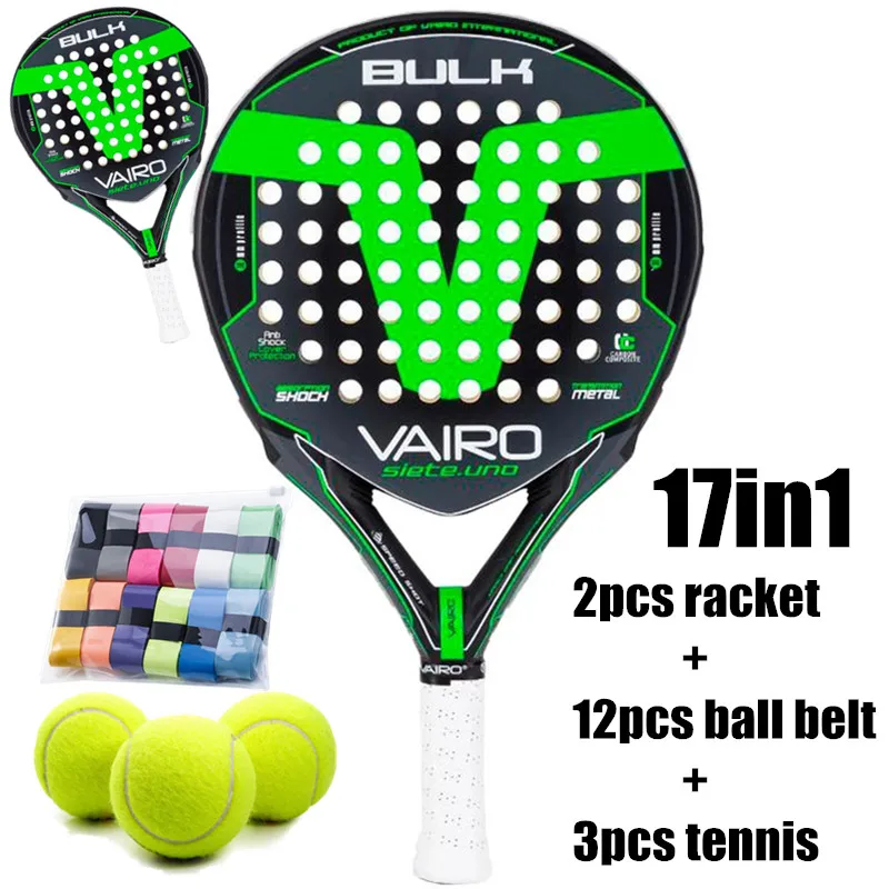 

Professional Carbon Fiber Cricket Racket Vairo-13080 Beach Tennis Racket with Protective Racket Cover