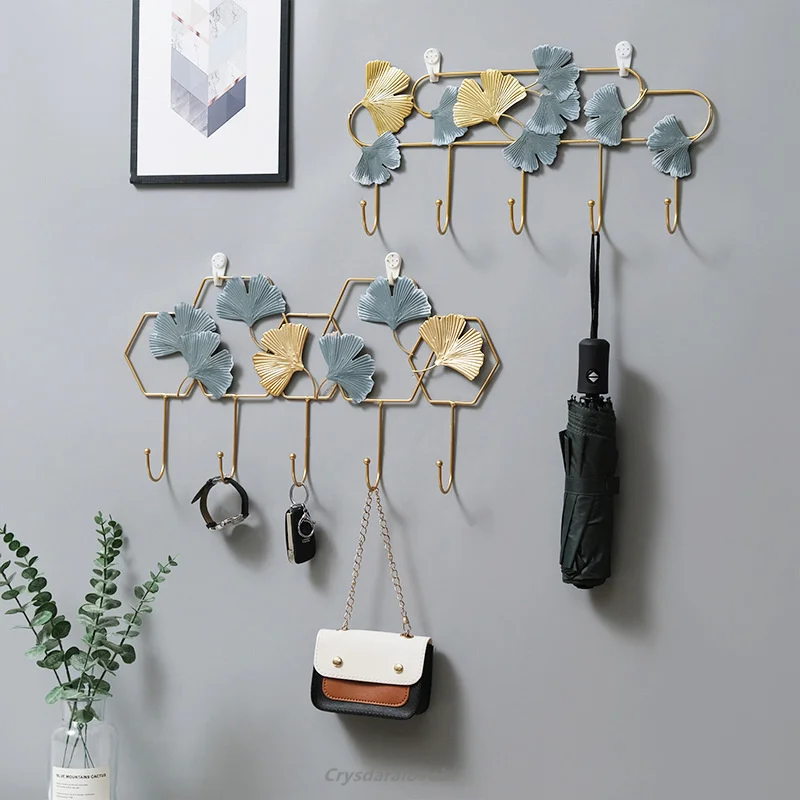 

Creative Light Luxury Wrought Iron Hook Into The Home Behind The Entrance Door Key Storage Rack Wall Hanger Decorative Wall Hang