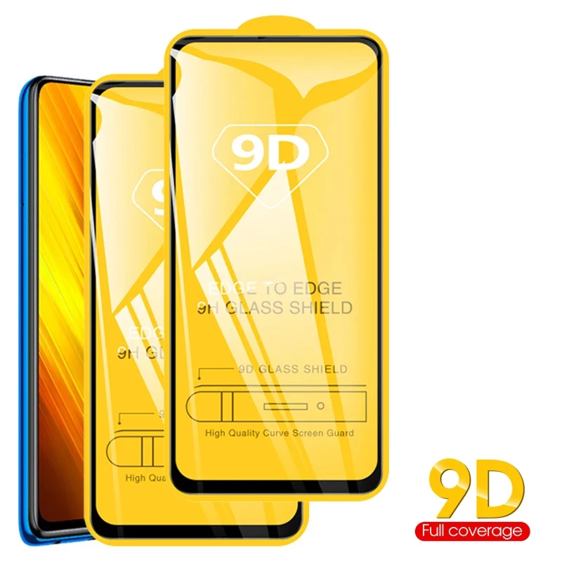 

For Xiaomi Redmi Note 7A 8A 7 8 8T 9T CC9E A3 CC9 2021 Lite Pro Explosion Proof Black border 9D Tempered Glass Protection Film