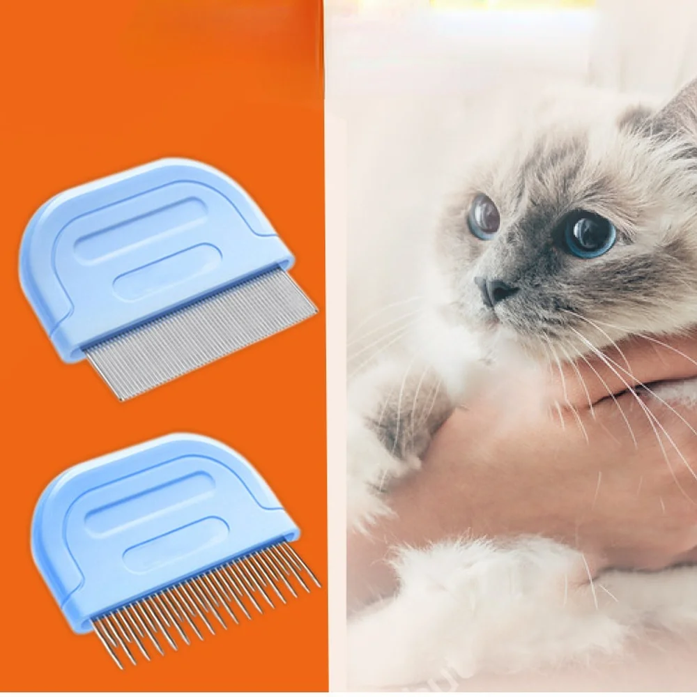 

Pet Massage Comb for Cats Stainless Steel Needle Combs Grooming Tools To Remove Loose Hairs Eliminate Fleas Pets Accessories