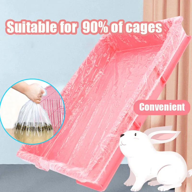 Pet Disposable Rabbit Cage Liner Plastic Bunny Cage Mat Cleaning Pad Hamster Dog Cage Replacement Diaper Universal Toilet Film