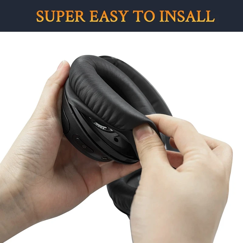 Кожаные амбушюры для наушников Sony WH-CH700N (WHCH700N) и MDR-ZX780 (ZX780DC)/MDR-ZX770