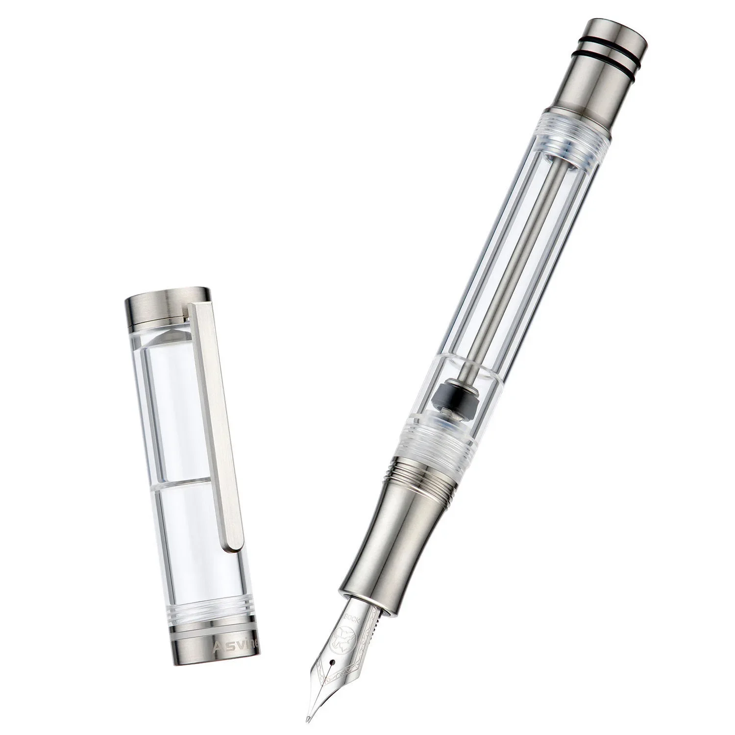 

Новая прозрачная перьевая ручка Asvine V200 Fine EF/F/B 0,38/0,5/0,7 мм, чернильная ручка с наконечником, гладкие письменные принадлежности, канцелярские товары, подарки